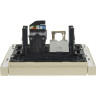 Двойная розетка RJ11+RJ45 IEK FORTEPIANO категория 5E FP435 ваниль FP-KT20-O-1-K10