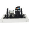 Двойная розетка TV+RJ45 IEK FORTEPIANO категория 6 FP237 белый FP-AK20-1-K01