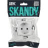 Розетка IEK SKANDY SK-R04W с заземлением с защитными шторками 16А арктический белый SK-R14-16-K01