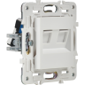 Розетка компьютерная двойная RJ45 IEK SKANDY SK-K03W кат.5E арктический белый SK-K20-1-K01
