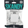Выключатель 1-клавишный проходной IEK SKANDY 10А SK-V02W арктический белый SK-V12-0-10-K01